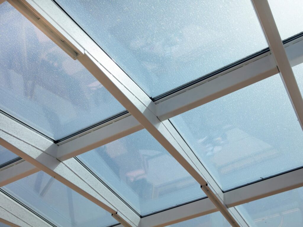 la seguridad en los techos de cristal